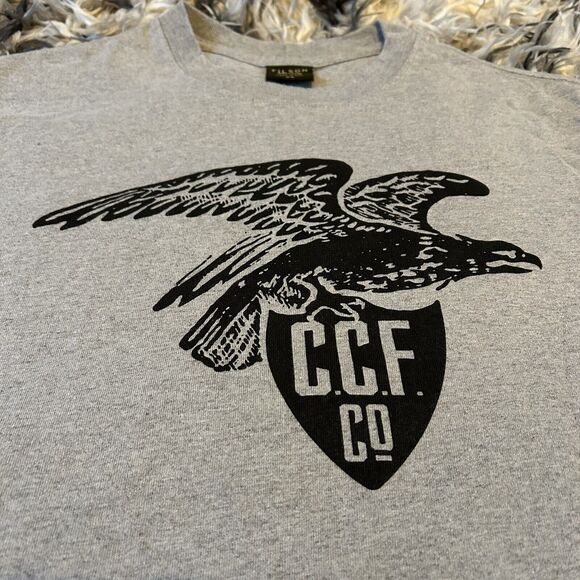 CC Filson Bald Eagle Made In USA T Shirt Size XS Gray - Picture 3 of 7